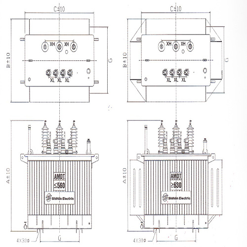 Thibidi-Thiết kế máy biến áp 3 pha điện lực ngâm dầu